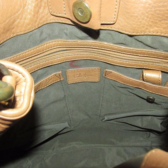 Cole Haan Bronze Brown Buckle Purse Crossbody Bag